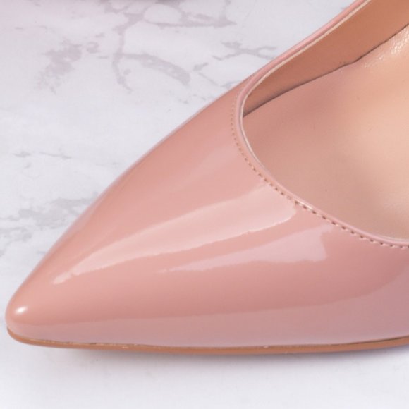 Pink Pointed-Toe Stiletto Heels - Picture 4 of 7